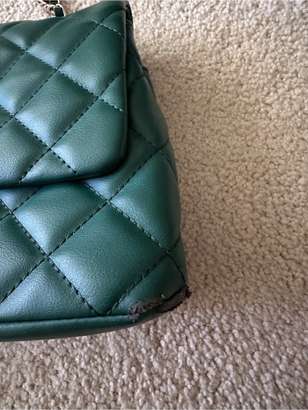 Aldo Quilted Handbag - Green - Picture 4 of 7
